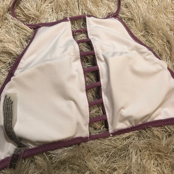 PINK High Neck Bikini Top - Picture 3 of 4